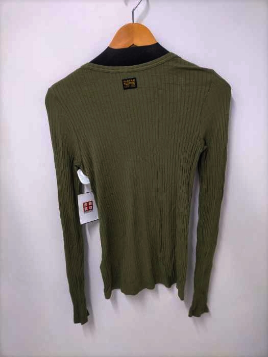 GSTAR RAW(ジースターロー)SLIM RIB LONG SLEEVE TOP 【中古】【ブランド古着バズストア】｜GSTAR