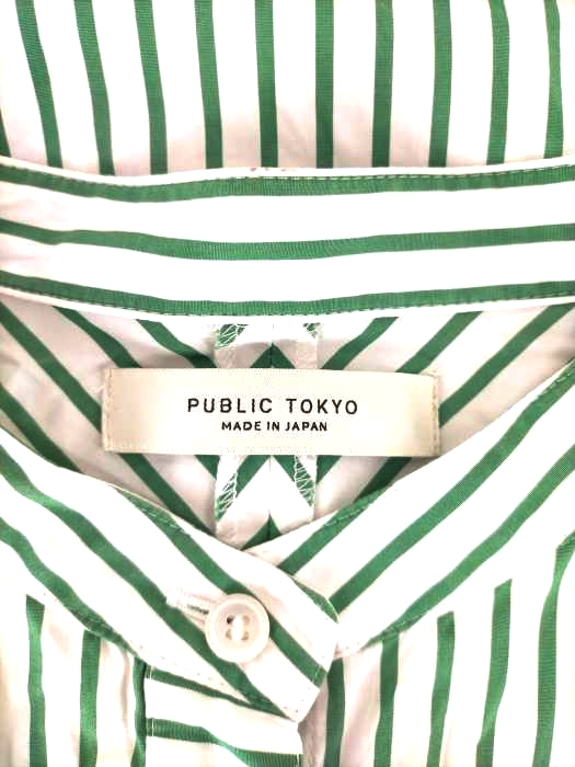 PUBLIC TOKYO(パブリックトーキョー)カッティングシャツワンピース 