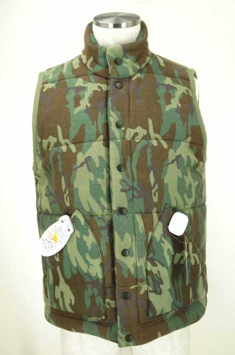 LOOPWHEELER × Beams+（ループウィラービームスプラス） カモ柄スウェットベスト メンズ アウター