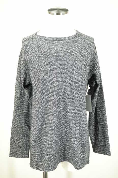 HOLLYWOOD RANCH MARKET （ハリウッドランチマーケット） 袖ロゴ入り霜降りロングTシャツ メンズ トップス