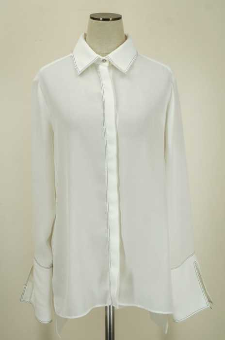ZARA BASIC （ザラベーシック） ステッチデザイン比翼シャツ レディース トップス