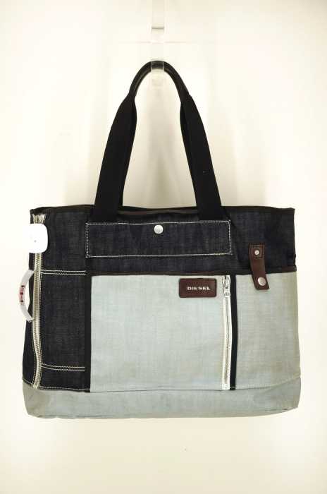 DIESEL （ディーゼル） デニム切替トートバッグ メンズ バッグ