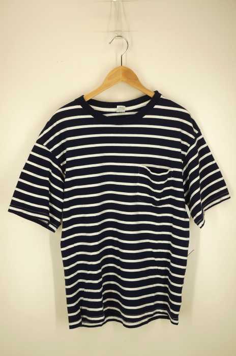 Velva Sheen (ベルバシーン) ボーダークルーネックポケットTシャツ メンズ トップス