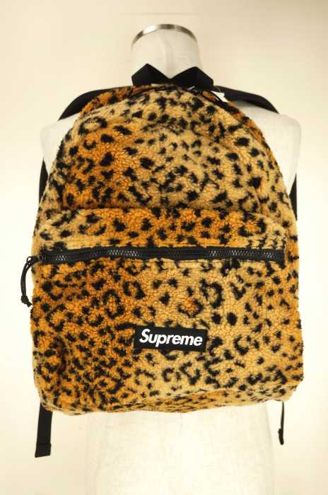 Supreme （シュプリーム） 17AW Leopard Fleece Backpack レディース バッグ