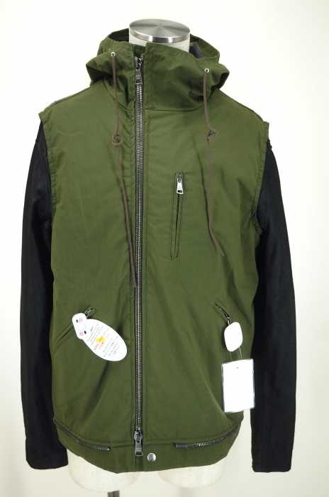 Giorgio Brato （ジョルジオブラット） 2014SS レザー切替マウンテンパーカー メンズ アウター