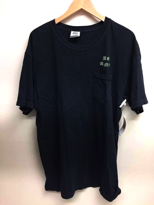 CLUB SAKENOMITAI 酒飲倶楽部（クラブサケノミタイ） 刺繍 クルーネック ポケット Tシャツ メンズ トップス