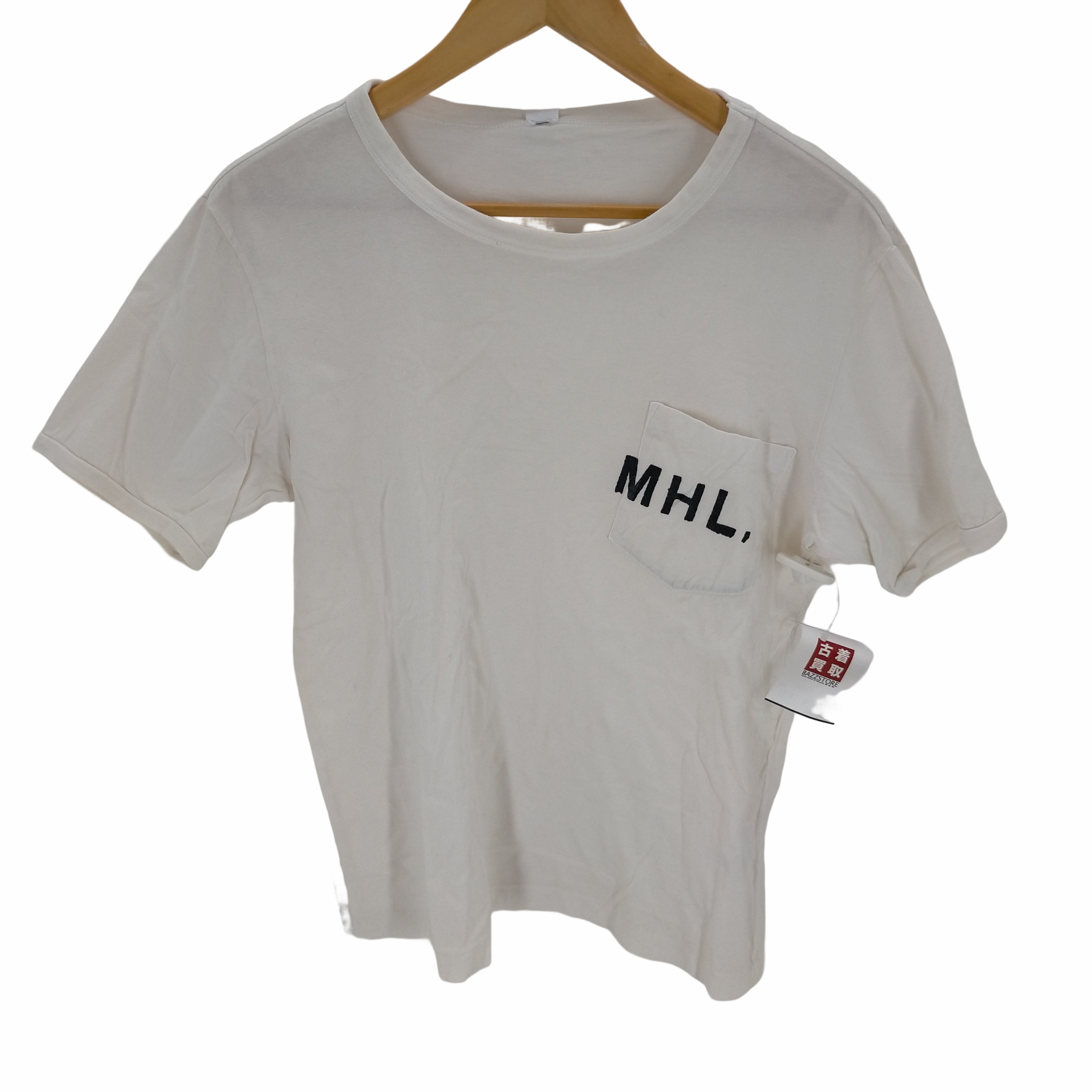 MHL.(エムエイチエル)ロゴ入りポケット半袖Tシャツ 【中古】【ブランド