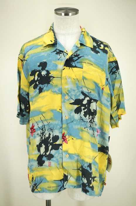 QUIKSILVER EDITION (クイックシルバーエディション) シルク地半袖アロハシャツ メンズ トップス