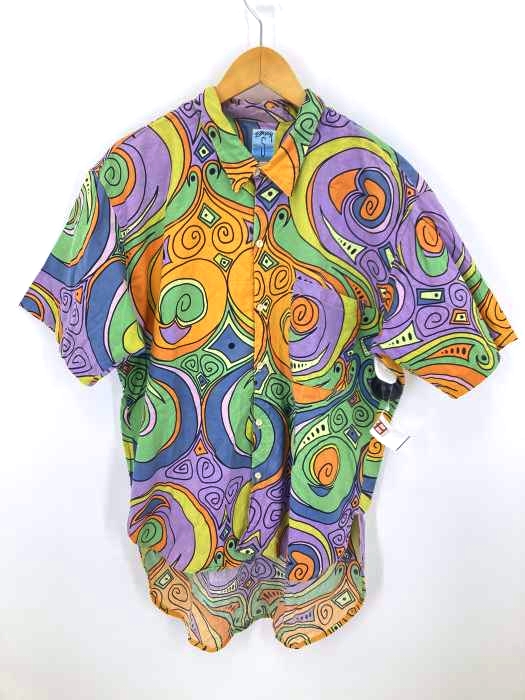 Stussy(ステューシー) 初期タグ OLD 水色タグ 全面転写 総柄シャツ メンズ トップス