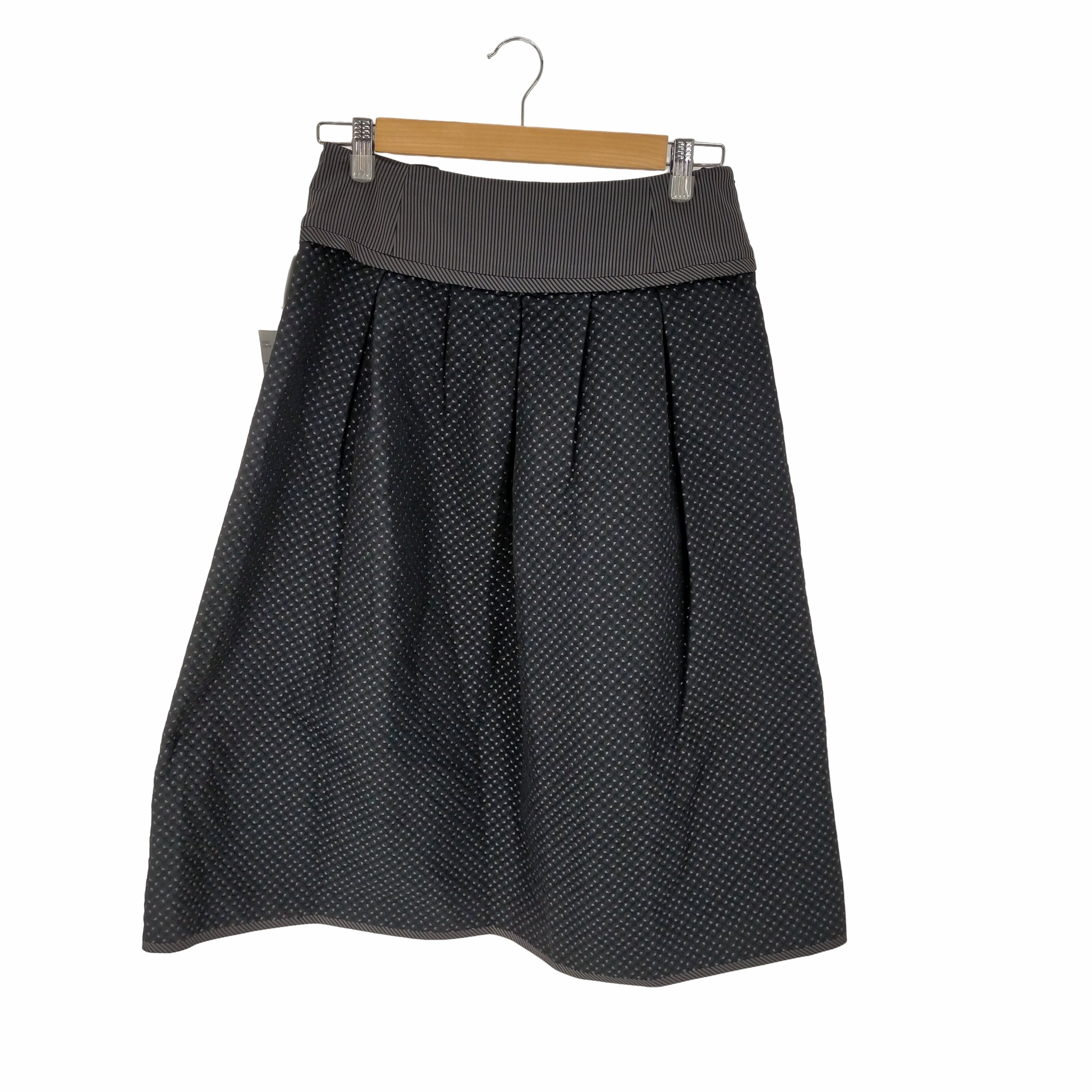 HIROKO KOSHINO(ヒロココシノ)総柄 フレアスカート 【中古】【ブランド  