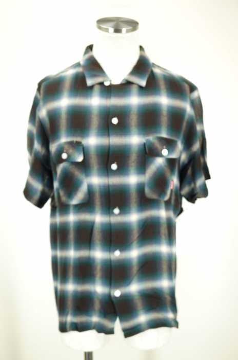 fuct （ファクト） S/S オンブレチェックオープンカラーシャツ メンズ トップス