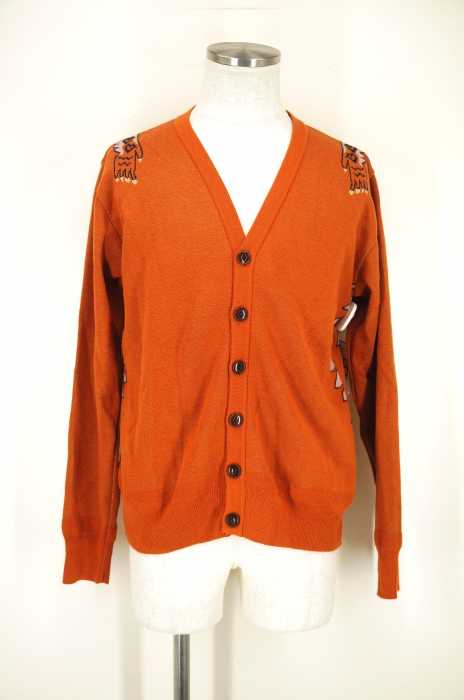 SEVESKIG (セヴシグ) JACQUARD TIGER CARDIGAN メンズ トップス