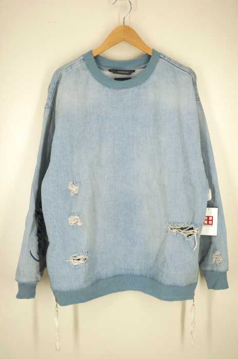 ZARA MAN (ザラマン) サイドジップ ダメージ加工 メンズ トップス