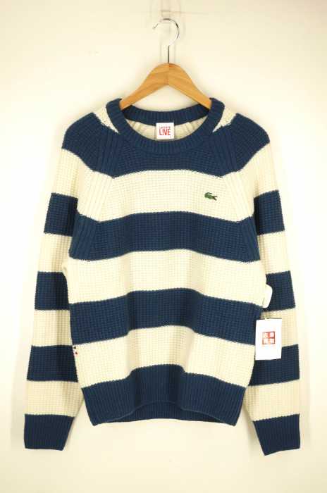 Lacoste LVE(ラコステライブ) ボーダーニットプルオーバー メンズ トップス