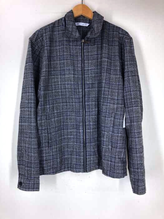 ZARA（ザラ） チェック柄 ジップアップ ジャケット メンズ アウター