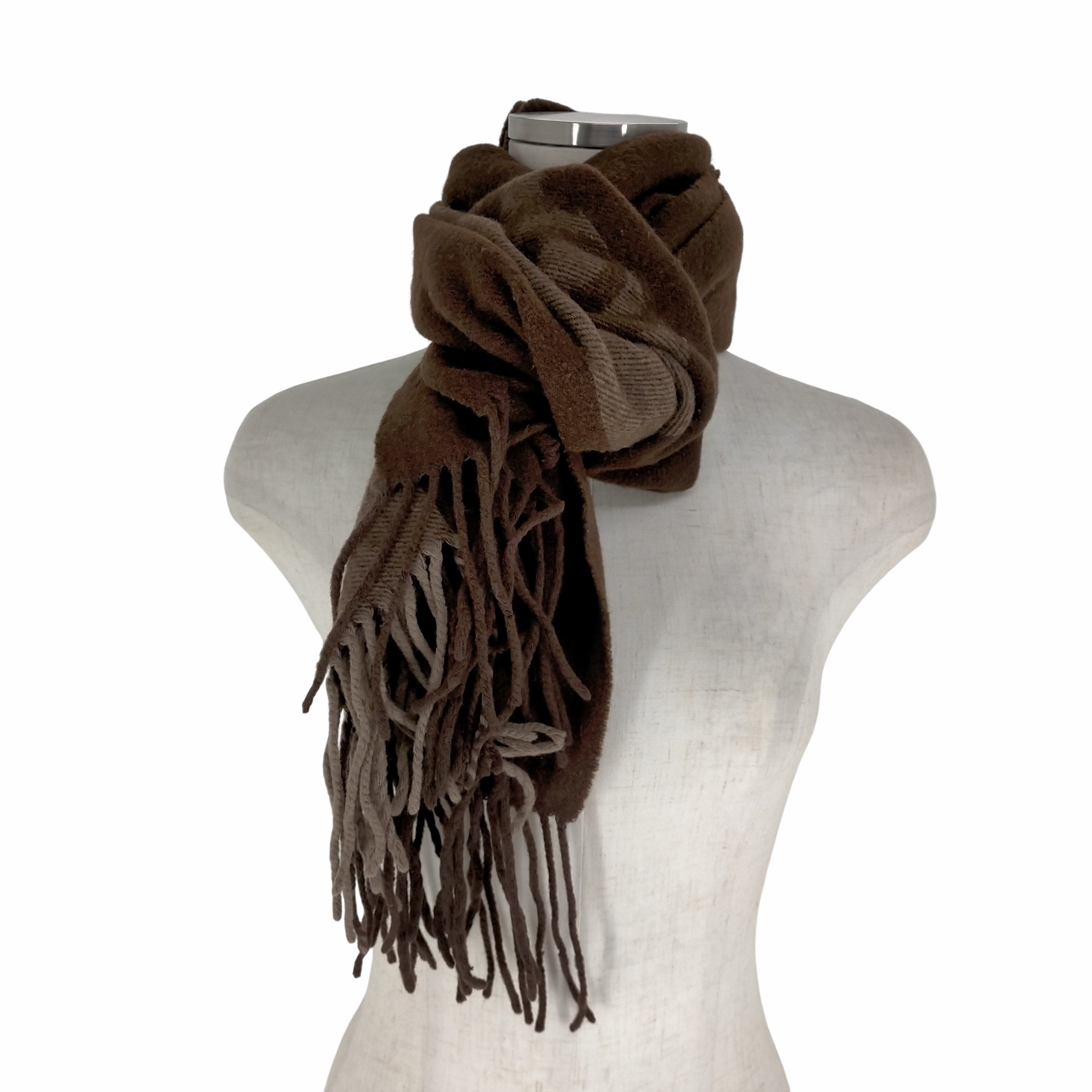 Christian Dior(クリスチャンディオール)カシミヤ混 フリンジ ウール  