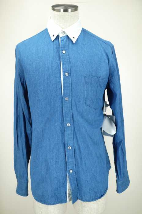 JUNYA WATANABE COMME des GARCONS MAN (ジュンヤワタナベコムデギャルソンマン) AD2005シャンブレーボタンシャツ メンズ トップス