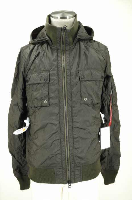 ALPHA INDUSTRIES （アルファインダストリーズ） ALPHA ライト　フードリブジャケット メンズ アウター