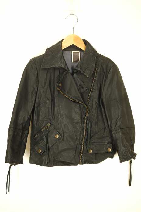USED （ブランド不明） ダブルレザージャケット レディース アウター