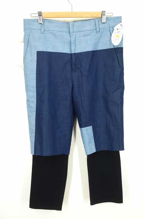 3.1 phillip lim （スリーワンフィリップリム） フェイクレイヤードバイカラークロップドパンツ メンズ パンツ