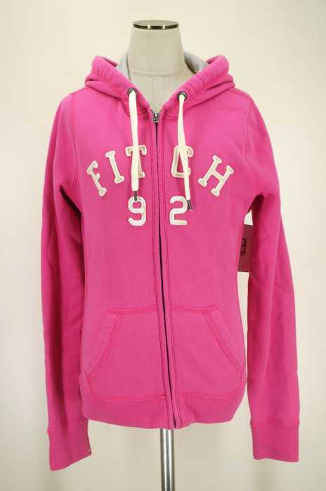 Abercrombie & Fitch (アバクロンビーアンドフィッチ) フェルトワッペンジップパーカー レディース トップス