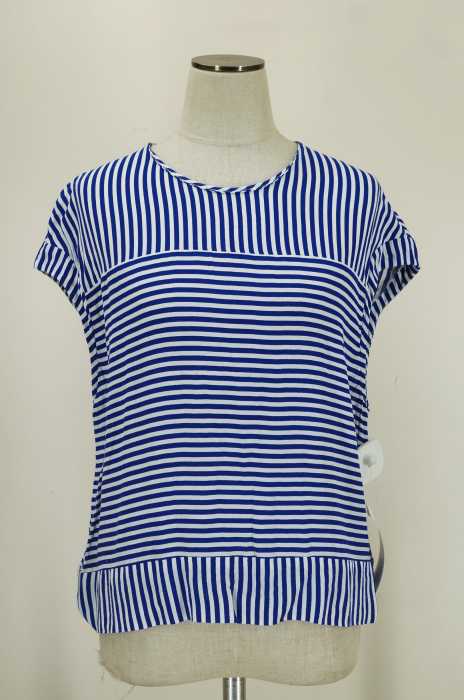 ZARA （ザラ） ストライプボーダー切替シフォントップス レディース トップス