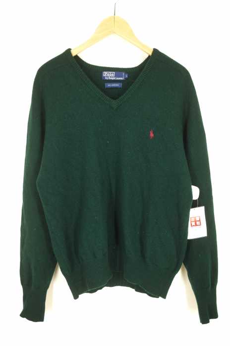 Polo by RALPH LAUREN （ポロバイラルフローレン） Vネックウールニット メンズ トップス
