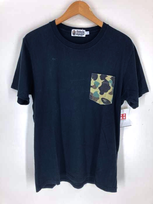 A BATHING APE（アベイシングエイプ） カモ CAMO ポケット クルーネック Tシャツ メンズ トップス