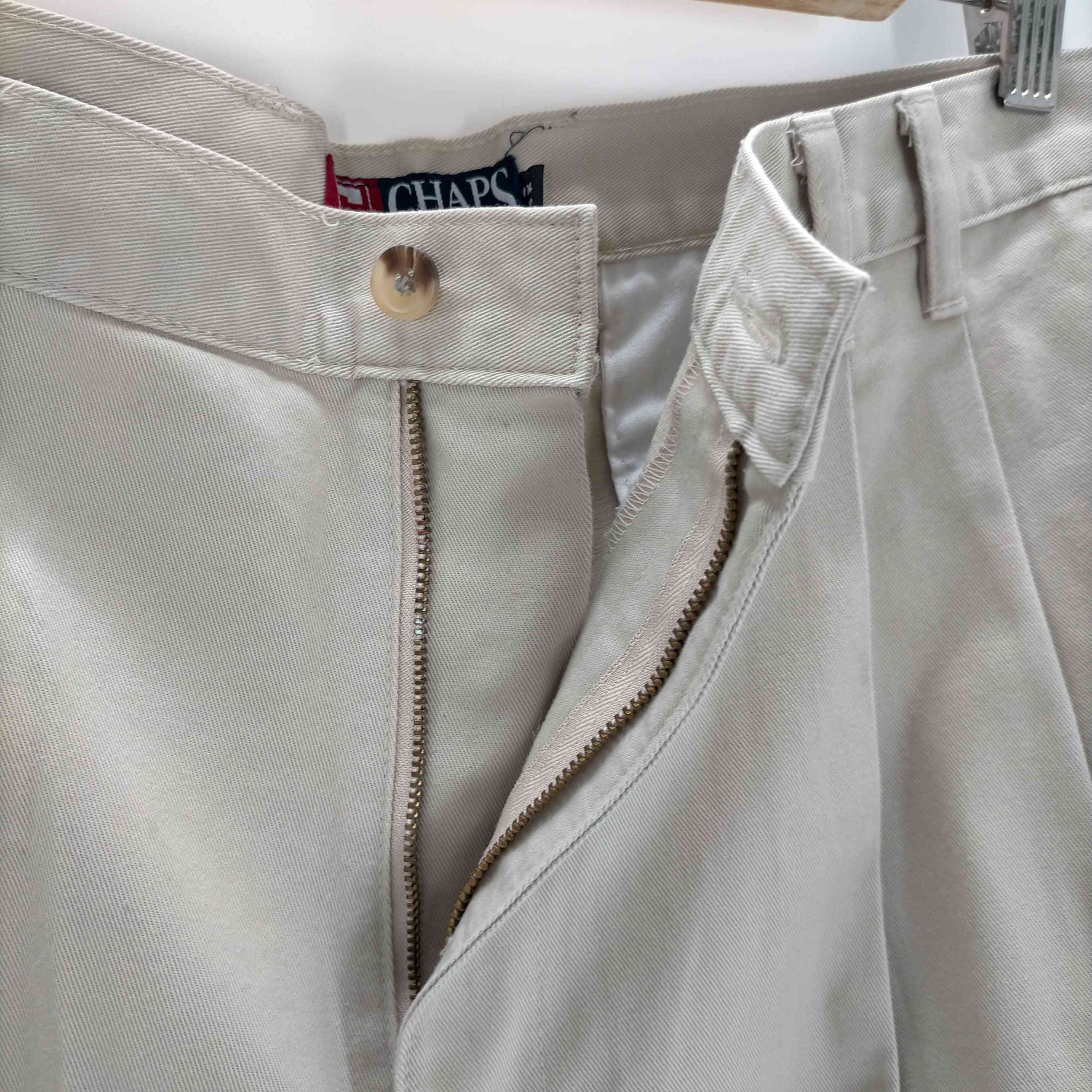 CHAPS RALPH LAUREN(チャップスラルフローレン)2タックワイドパンツ 【中古】【ブランド古着バズストア】｜CHAPS