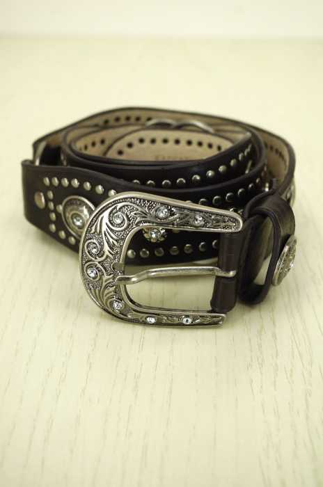 KATHARINE HAMNETT LONDON (キャサリンハムネットロンドン) スタッズレザーベルト メンズ ファッション雑貨