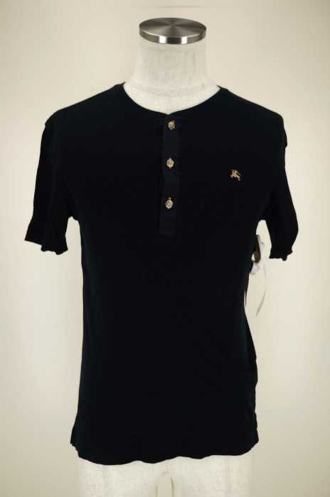 BURBERRY BLACK LABEL （バーバリーブラックレーベル） ヘンリーネックTシャツ メンズ トップス