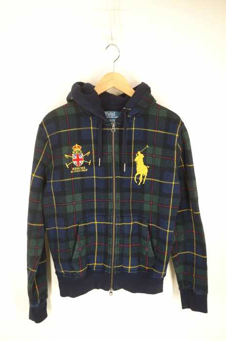 Polo by RALPH LAUREN （ポロバイラルフローレン） チェック柄ジップアップパーカー メンズ トップス