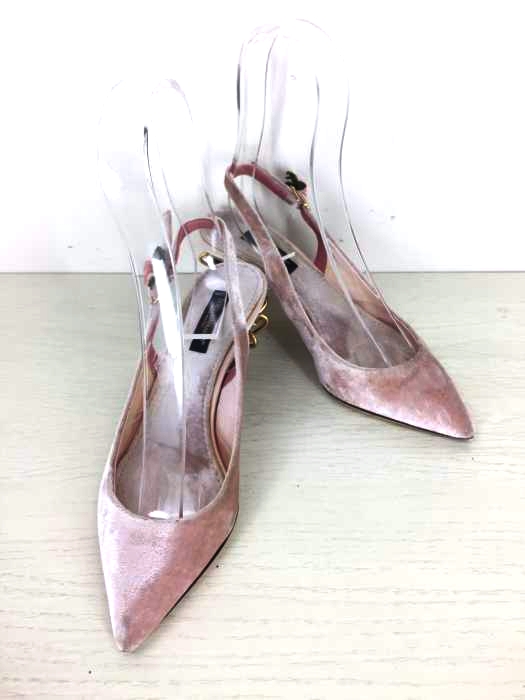 DOLCE&GABBANA(ドルチェアンドガッバーナ) フラワーモチーフ ヒールパンプス レディース シューズ