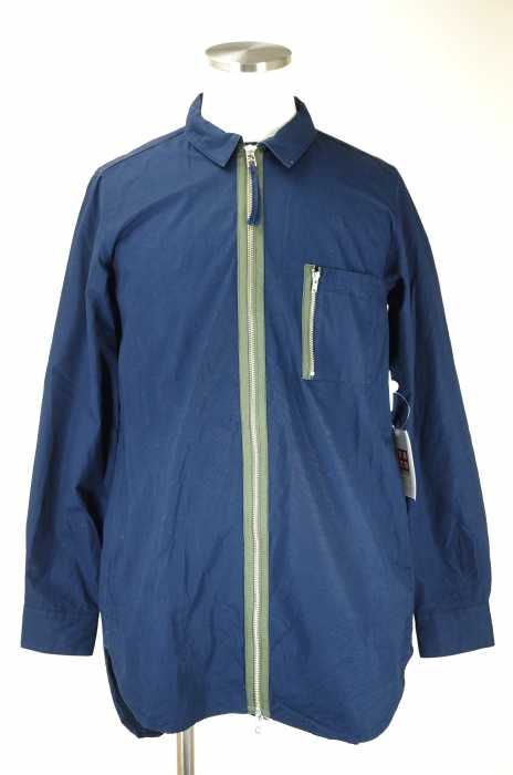 DISCOVERED (ディスカバード) フロントジップロングシャツ メンズ トップス