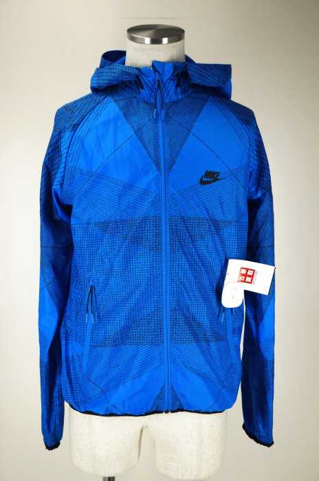 NIKE (ナイキ) 総柄ナイロンジップアパーカー メンズ トップス