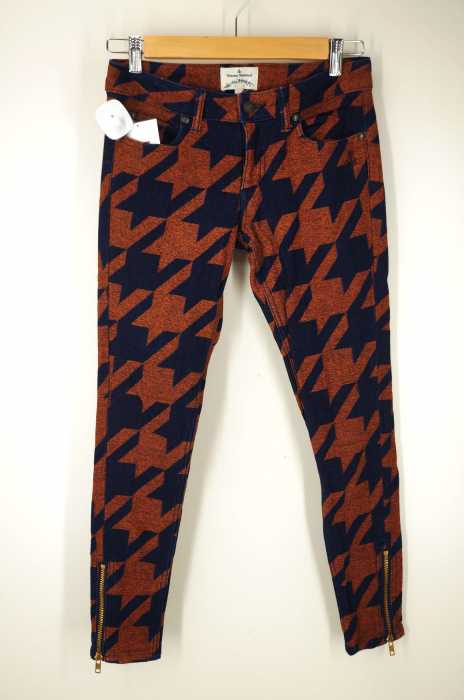 Vivienne Westwood ANGLOMANIA （ヴィヴィアン ウエストウッド） 総柄裾ジップパンツ レディース パンツ