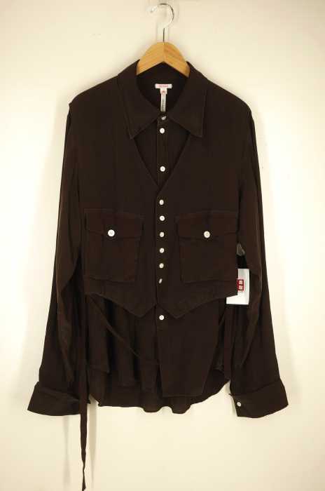 MASU（エムエーエスユー） LAYERD SILK SHIRTS メンズ トップス