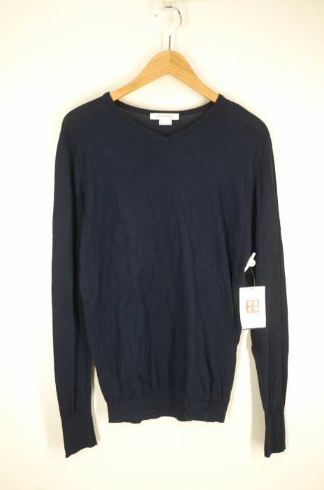 JOHN SMEDLEY（ジョンスメドレー） Vネックコットンニット メンズ トップス