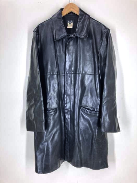 A.P.C.（アーペーセー） フランス製 ホースレザー ステンカラーコート メンズ アウター