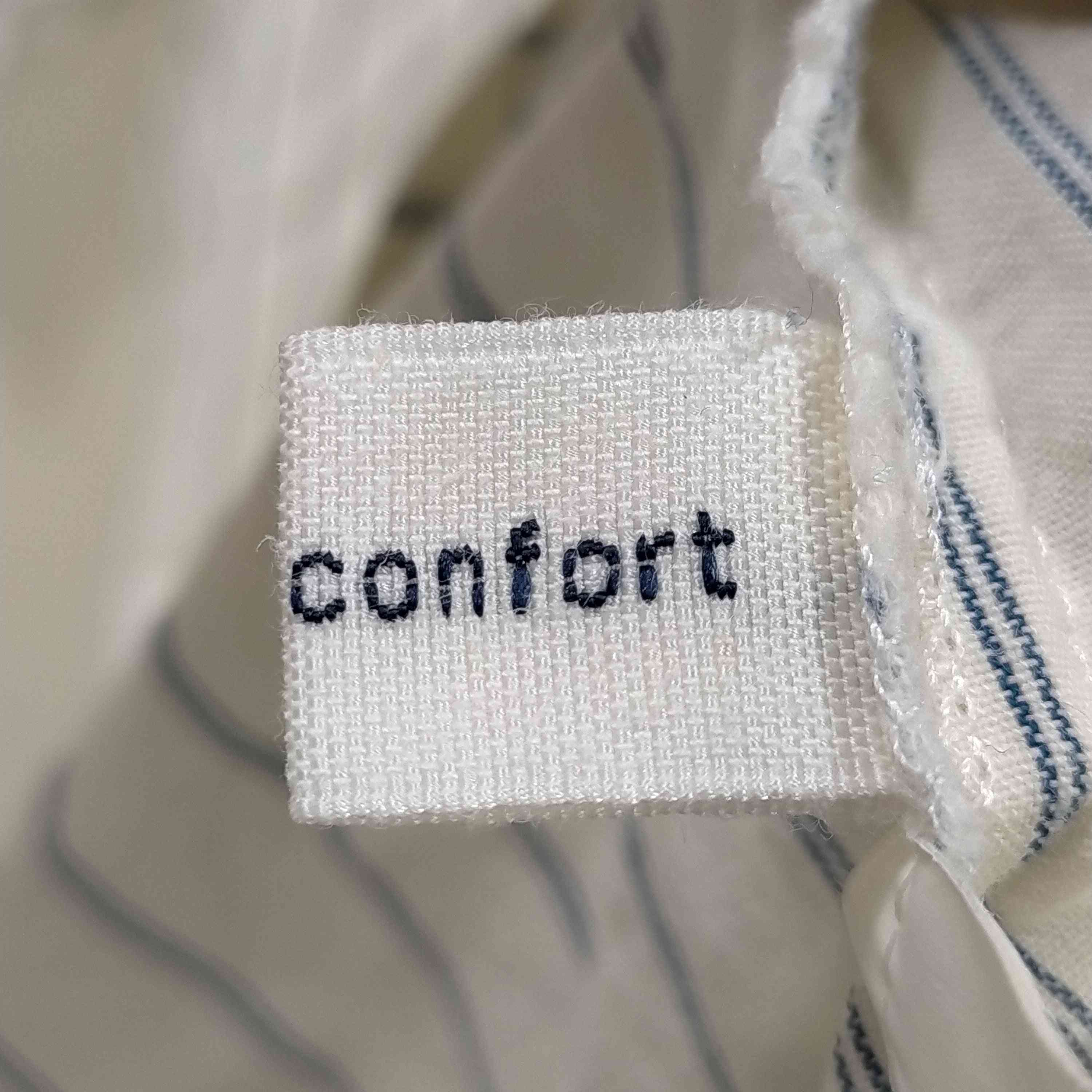 style confort(スティールエコンフォール)ノーカラーコットンシャツ 