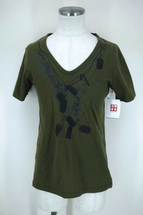 BLACK BARRETT by Neil Barrett (ブラックバレットバイニールバレッド) VネックプリントTシャツ メンズ トップス