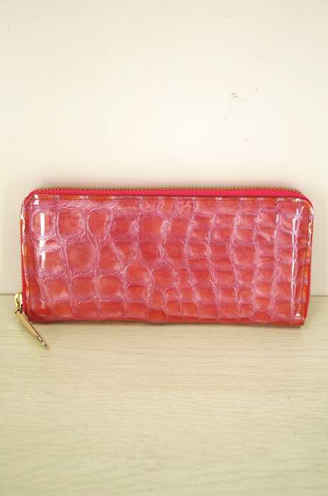 1metre carre （アンメートルキャレ） 型押しラウンドジップロングウォレット 長財布 レディース ファッション雑貨