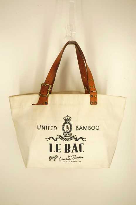 united bamboo （ユナイテッドバンブー） レザー使いキャンバストートバッグ レディース バッグ