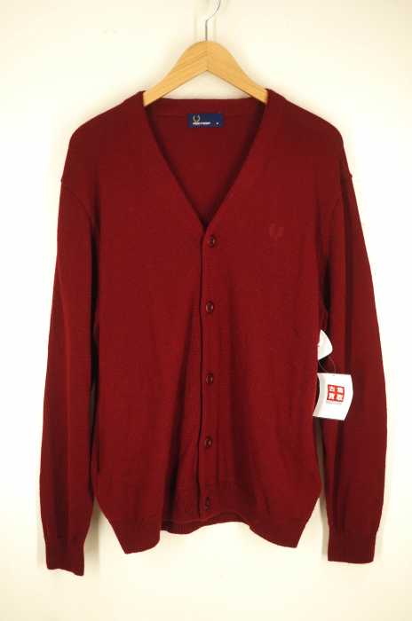 FRED PERRY (フレッドペリー) ウールVネックニットカーディガン メンズ トップス