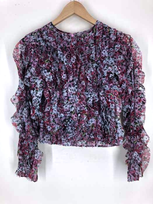 GiAMBATTiSTA VALLi（ジャンバティスタヴァリ） 花柄 総フリル ブラウス レディース トップス