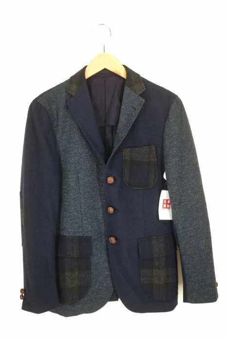 UNITED ARROWS green label relaxing （ユナイテッドアローズグリーンレーベルリラクシング） チェック切替ウールジャケット メンズ アウター