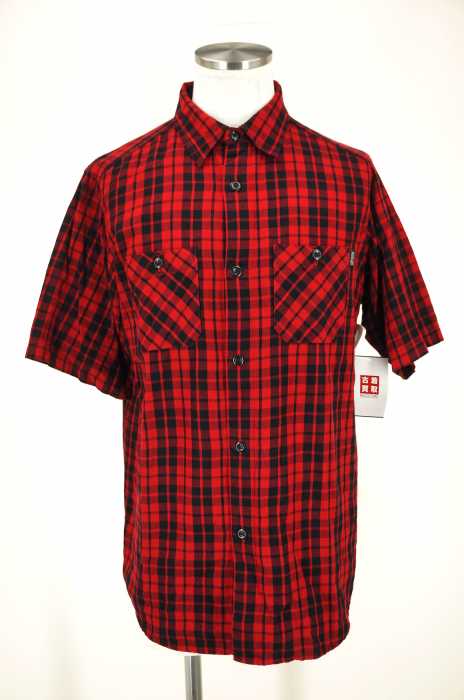 STUSSY （ステューシー） チェック柄半袖ボタンシャツ メンズ トップス
