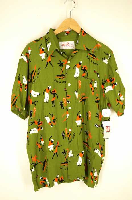 Aloha Blossom（アロハブロッサム） KING&QUEEN KHAKI アロハシャツ メンズ トップス