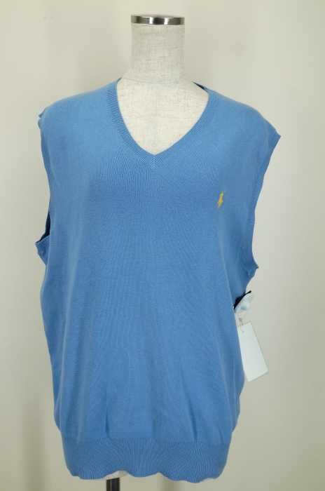 Polo by RALPH LAUREN （ポロバイラルフローレン） Vネックコットンニットトップス メンズ トップス