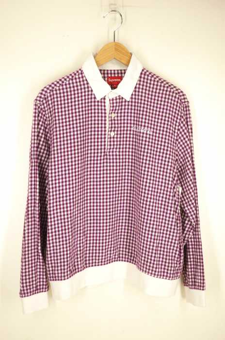 Supreme (シュプリーム) Gingham L/S Polo ギンガムチェック メンズ トップス